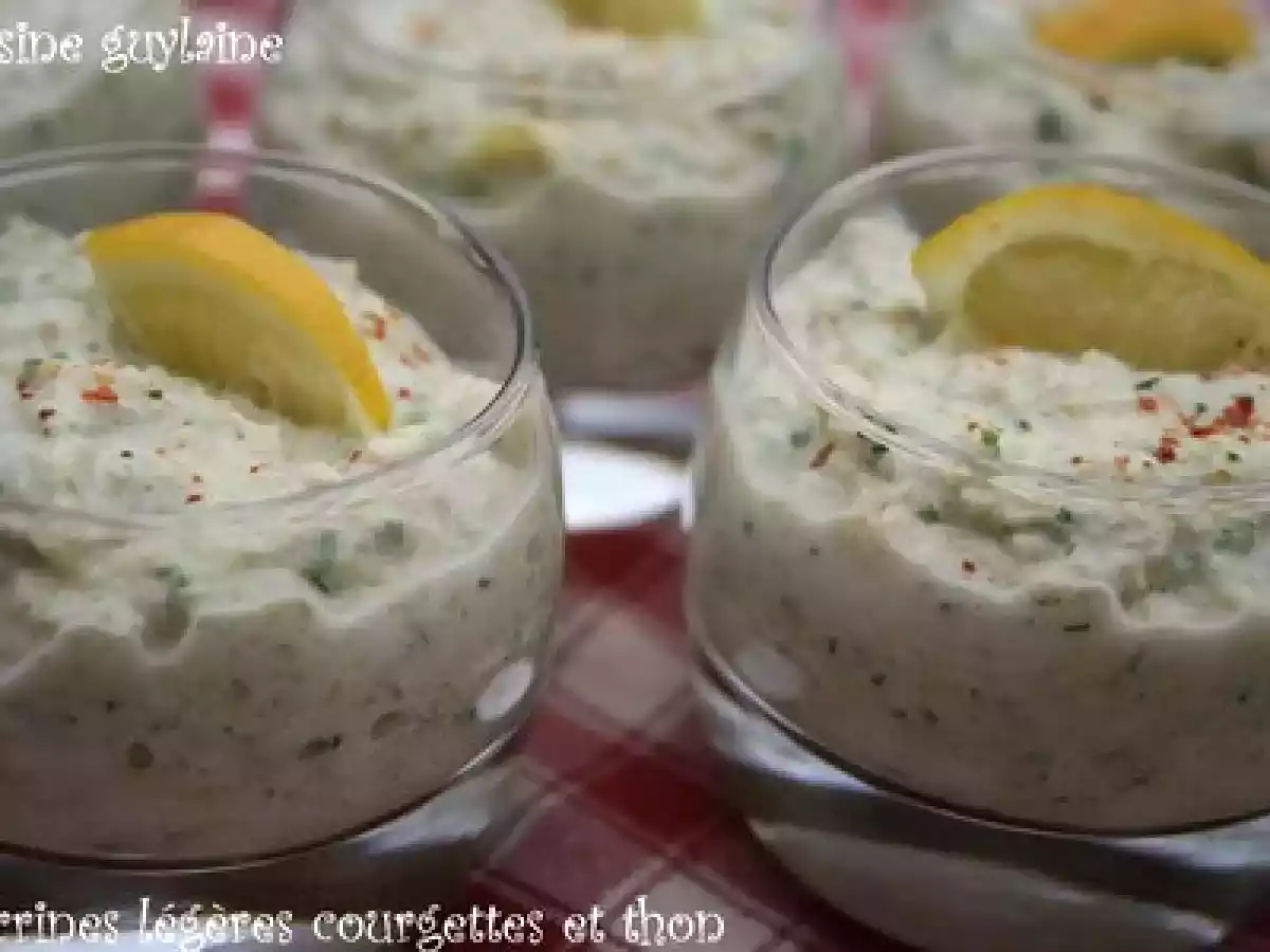 Verrines légères aux courgettes et au thon - photo 2