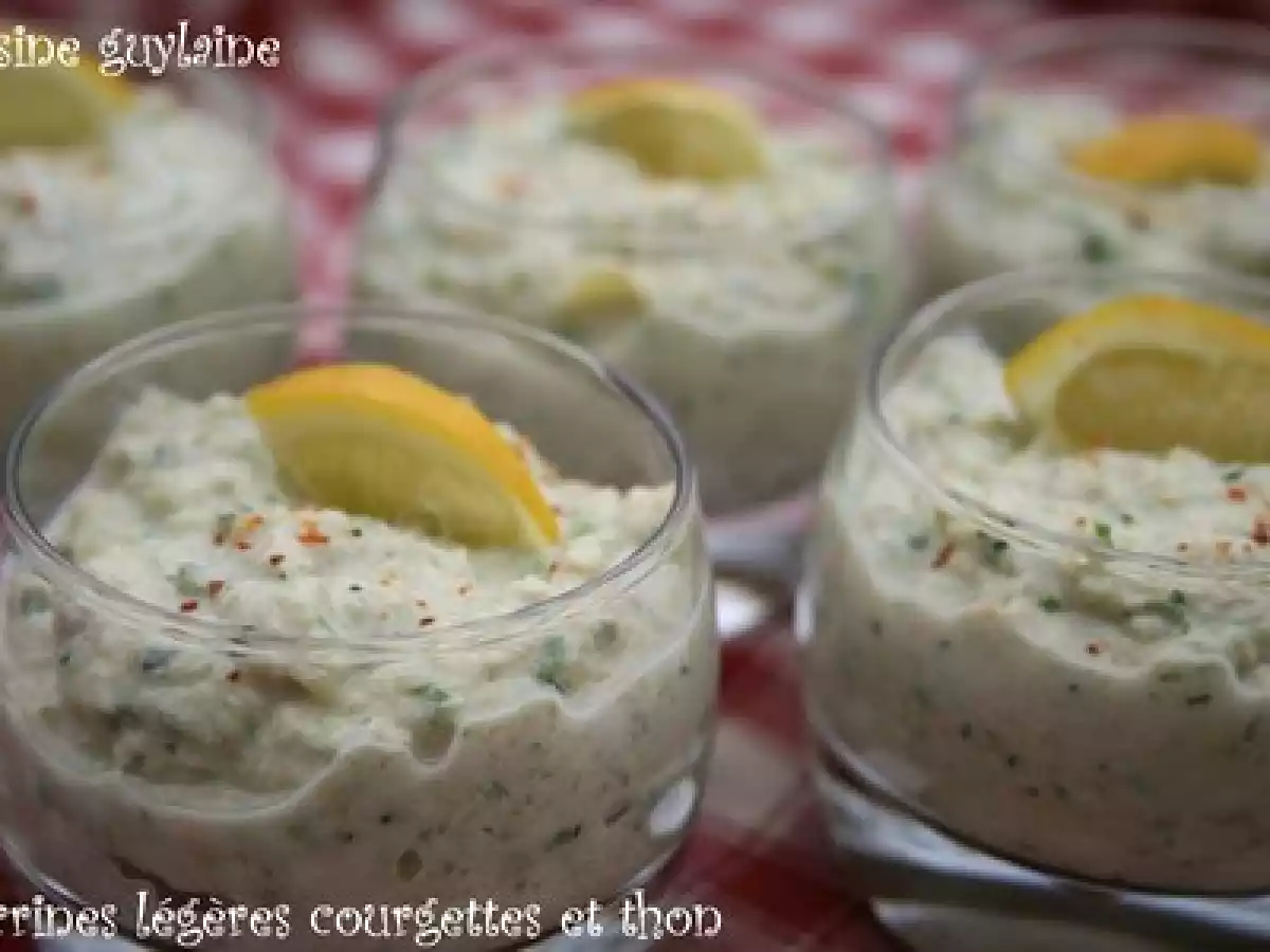 Verrines légères aux courgettes et au thon - photo 3