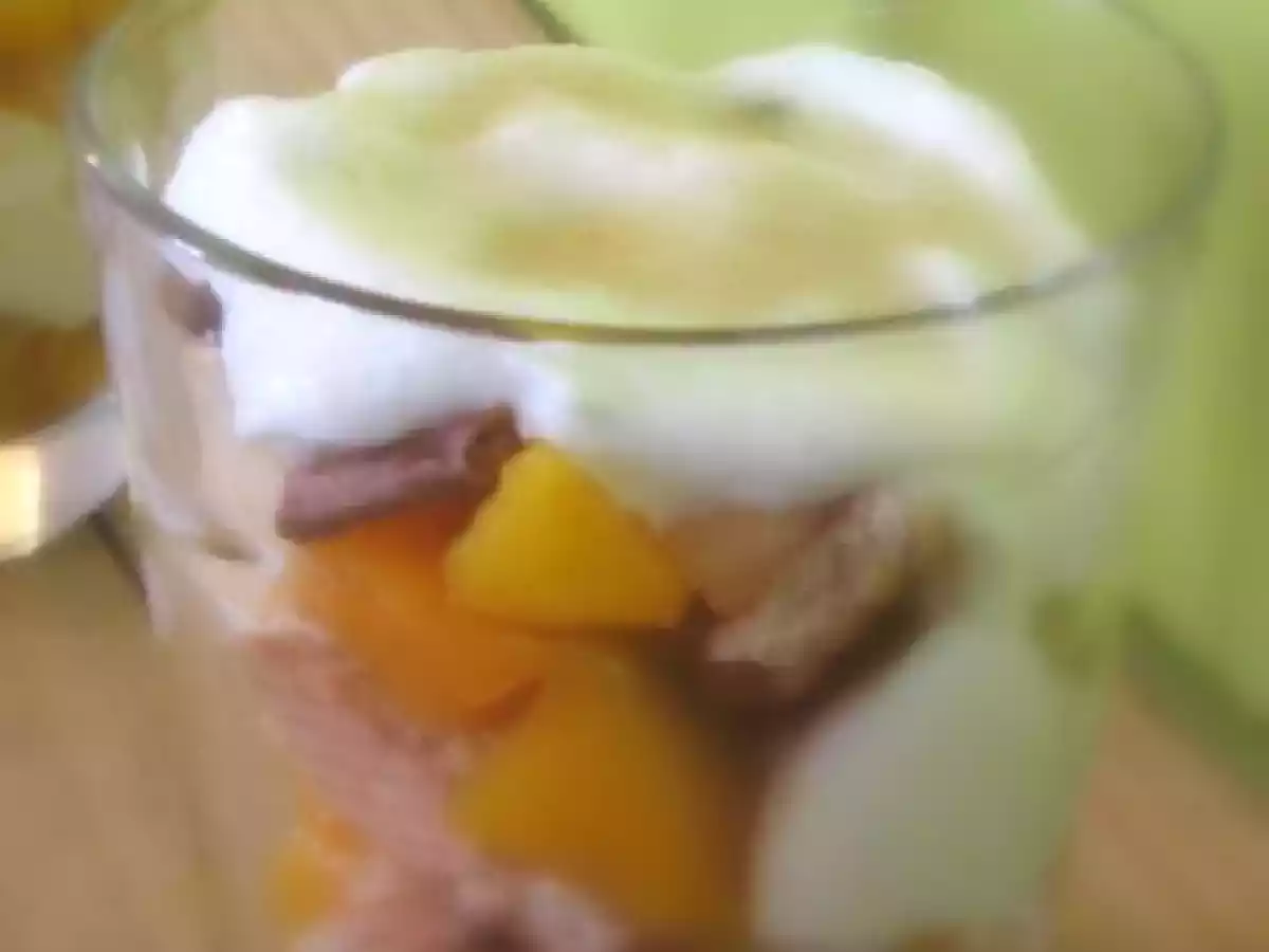 Verrines mangue poire