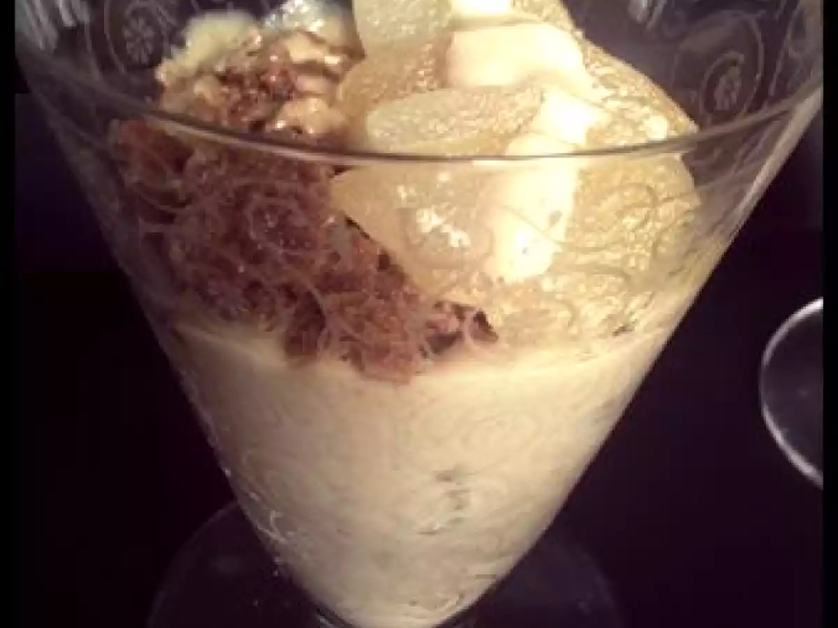 Verrines mousse de spéculoos et poire