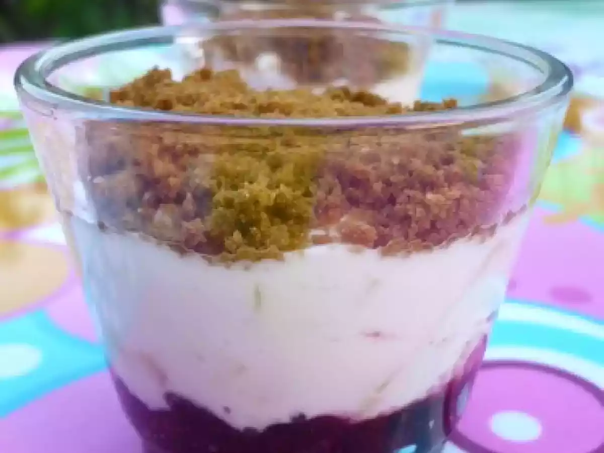 Verrines mûres pommes