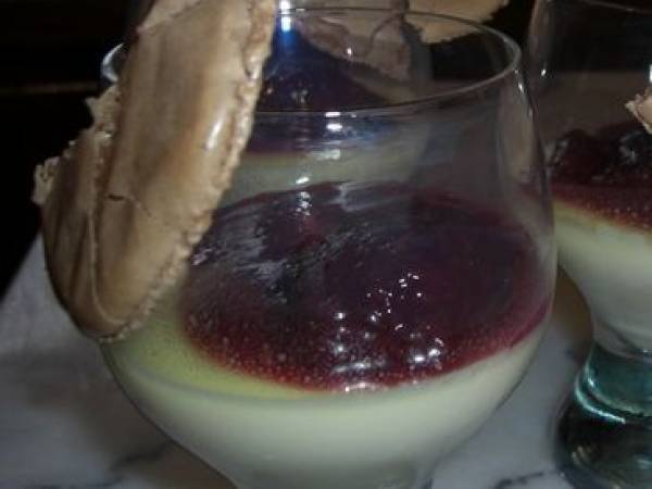 Verrines panna cotta framboise