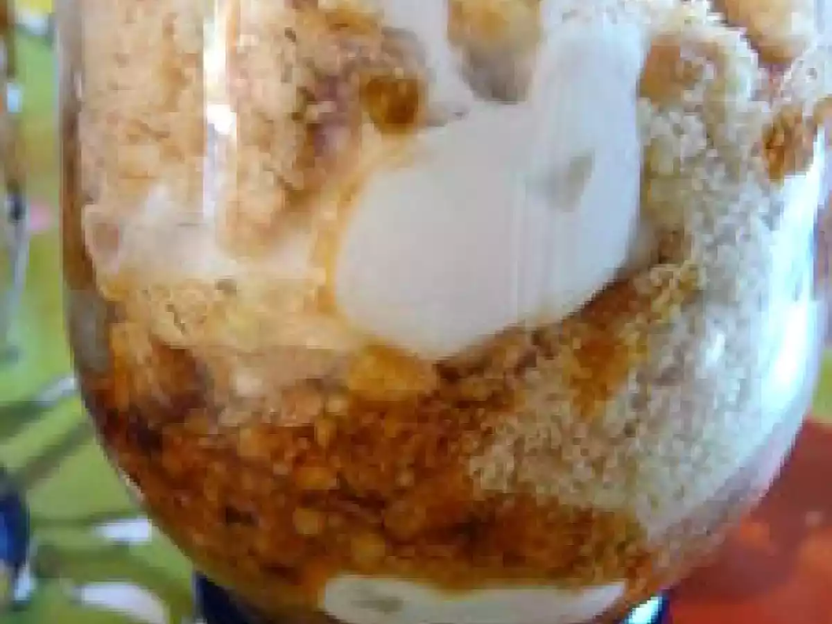 Verrines poires et caramel