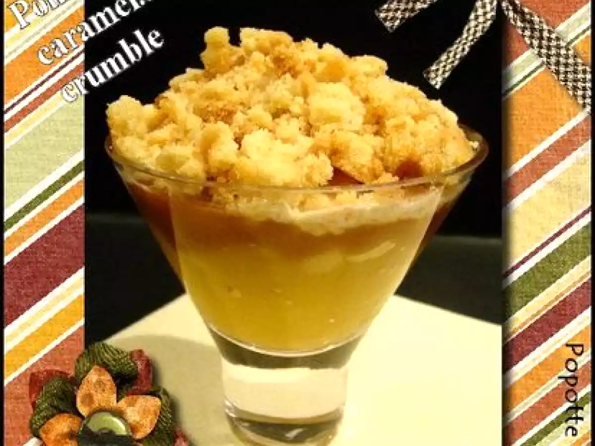 Verrines pommes épicées, caramel crémeux, crumble - photo 3