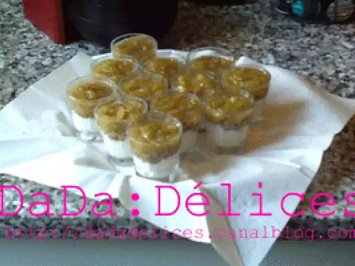 Verrines Raisin - Ricotta - Noisettes