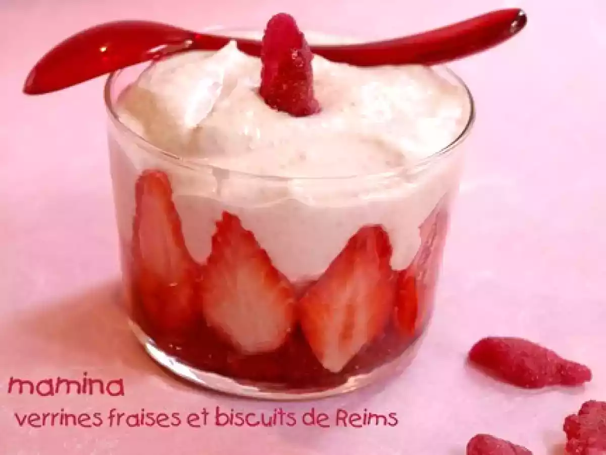 Verrines roses au biscuits de Reims - photo 3