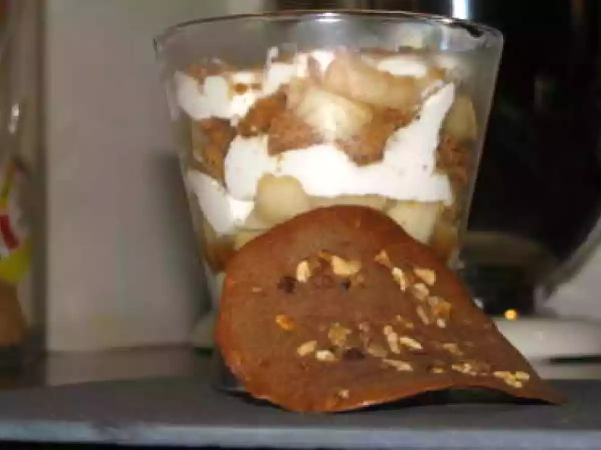 Verrines sucrées poires, spéculoos, mascarpone - photo 2