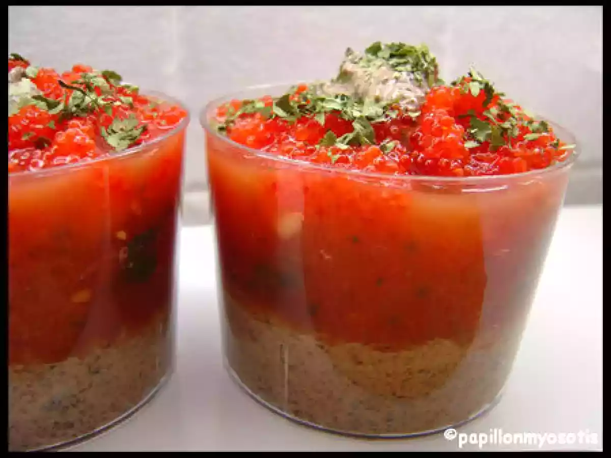 VERRINES TOMATES, OLIVES & OEUFS DE LOMPE - photo 2