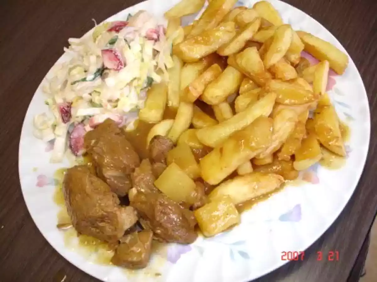 Viande de veau aux ananas/moutarde et pain d'épice - photo 2