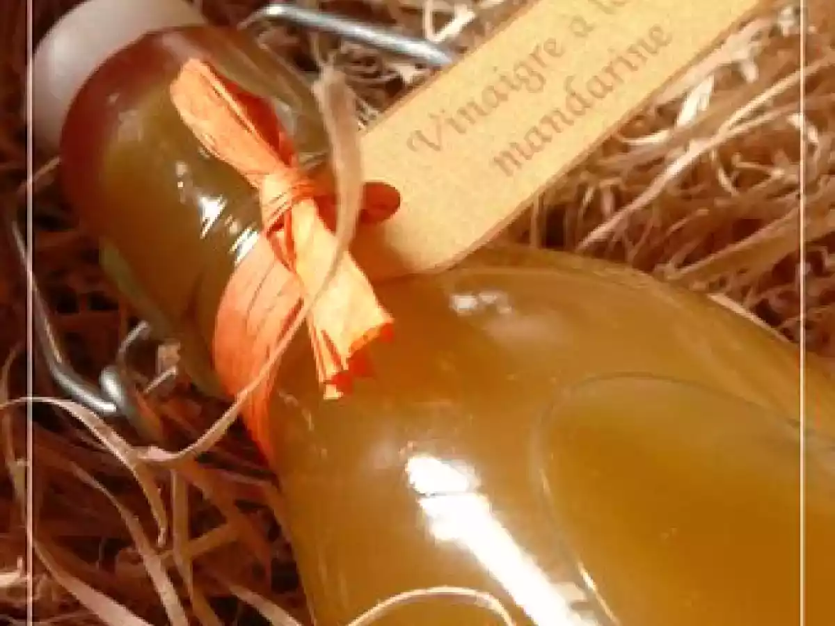 Vinaigre maison à la pulpe de clémentine