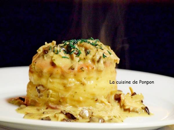 Vol Au Vent Aux Restes De Poulet Et Champignons Des Bois Recette