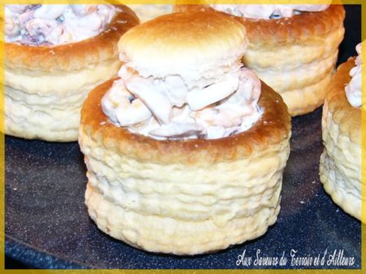 Recette de vol-au-vent aux fruits de mer et boursin