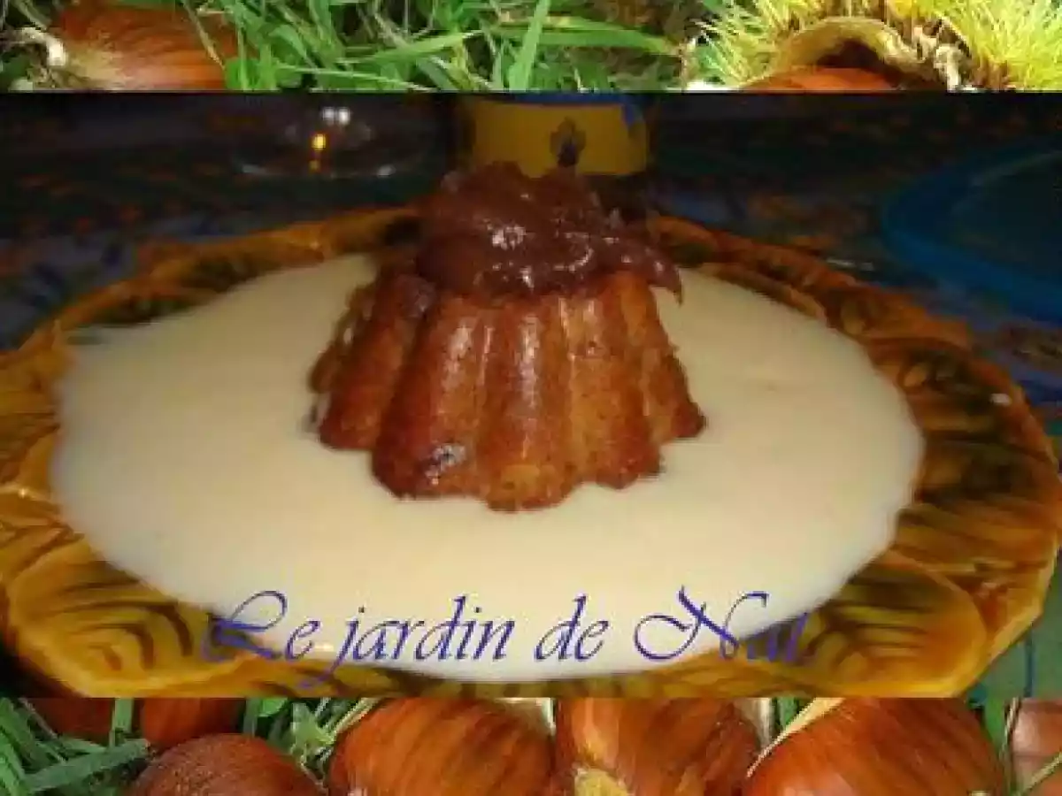 Volcan Ardéchois et crème anglaise