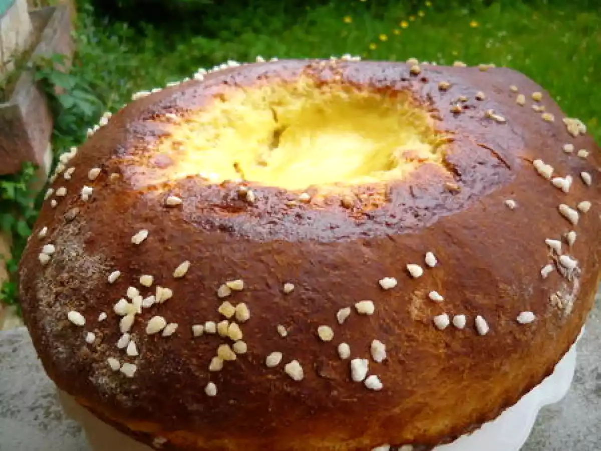 Volcan brioché à la crème au citron