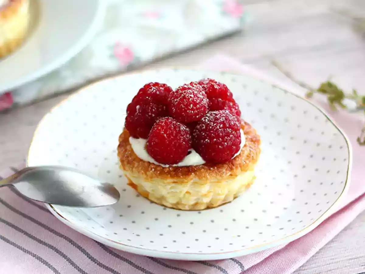 Vols au vent framboises et mascarpone