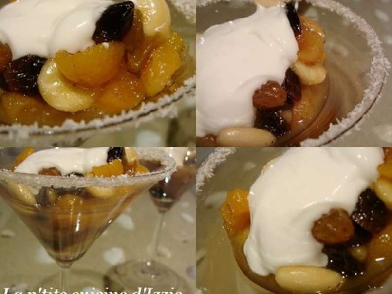 Wok de bananes et fruits secs et crème de mascarpone de Cyril Lignac