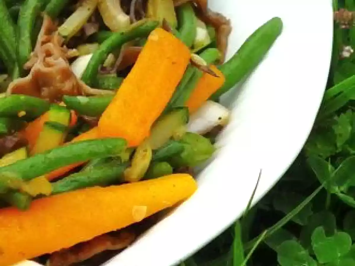 Wok de légumes croquants léger