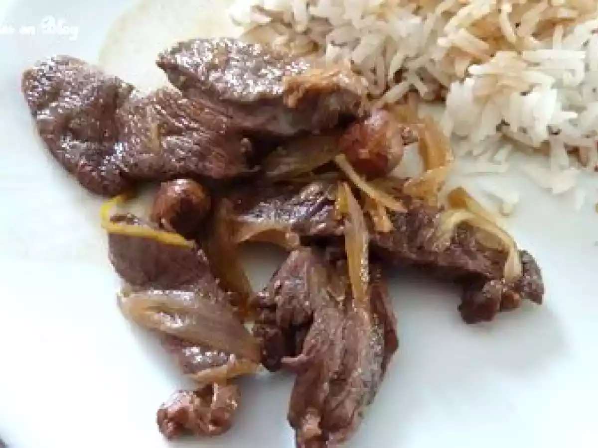 WOK DE MAGRET DE CANARD SAUCE CARAMEL