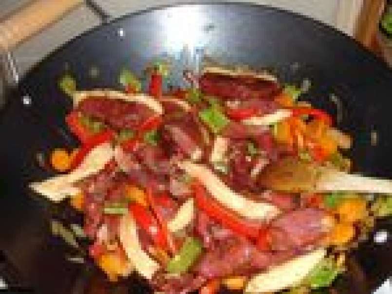 Wok de magrets de canard aux légumes croquants, photo 3