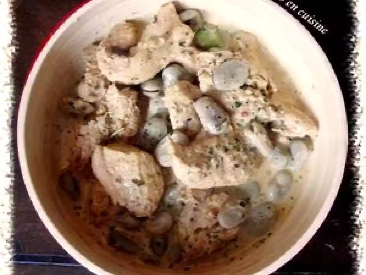 Wok de poulet aux fèves fraîches