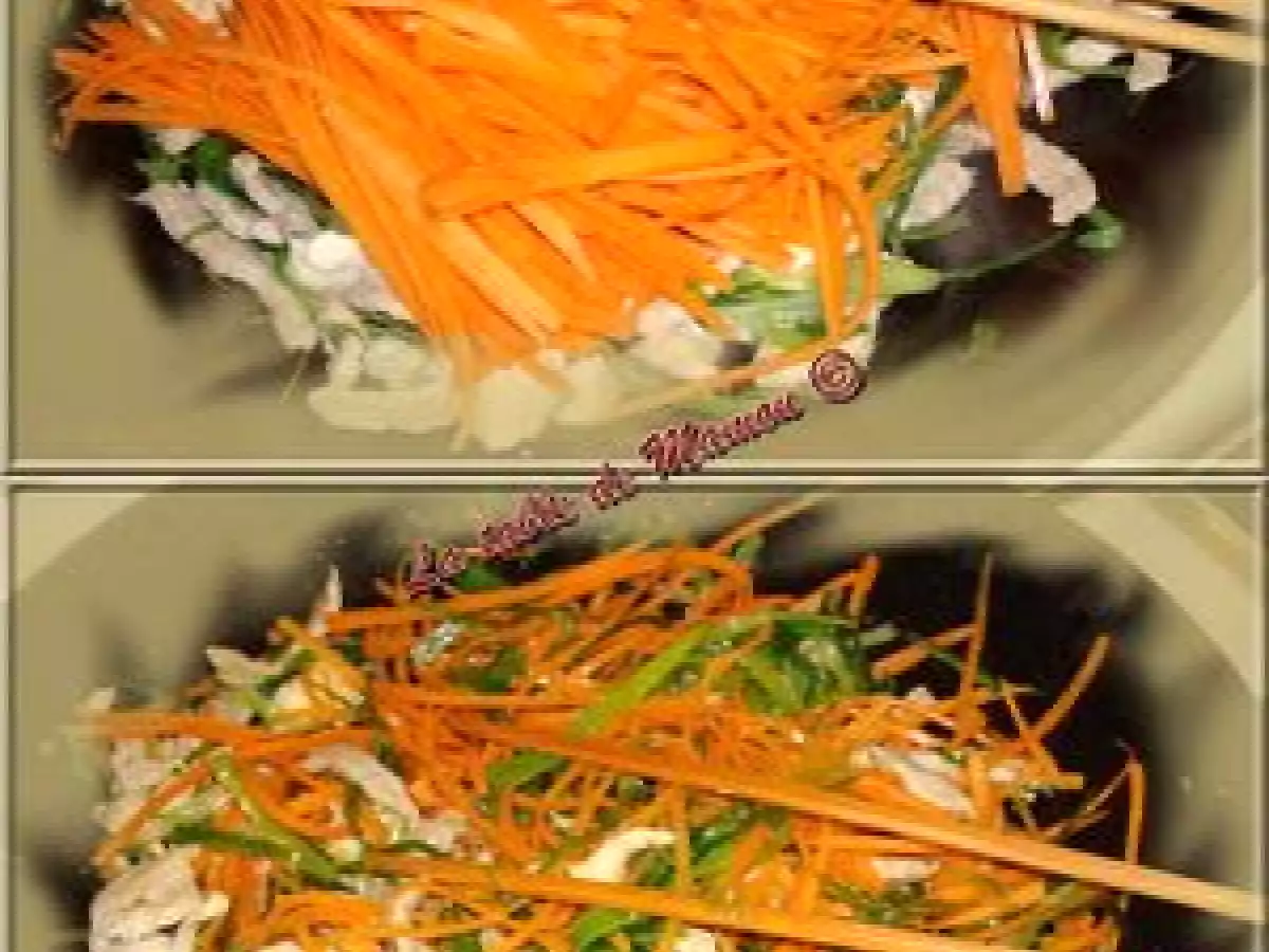 Wok de poulet et porc, et sa farandole de légumes - photo 2