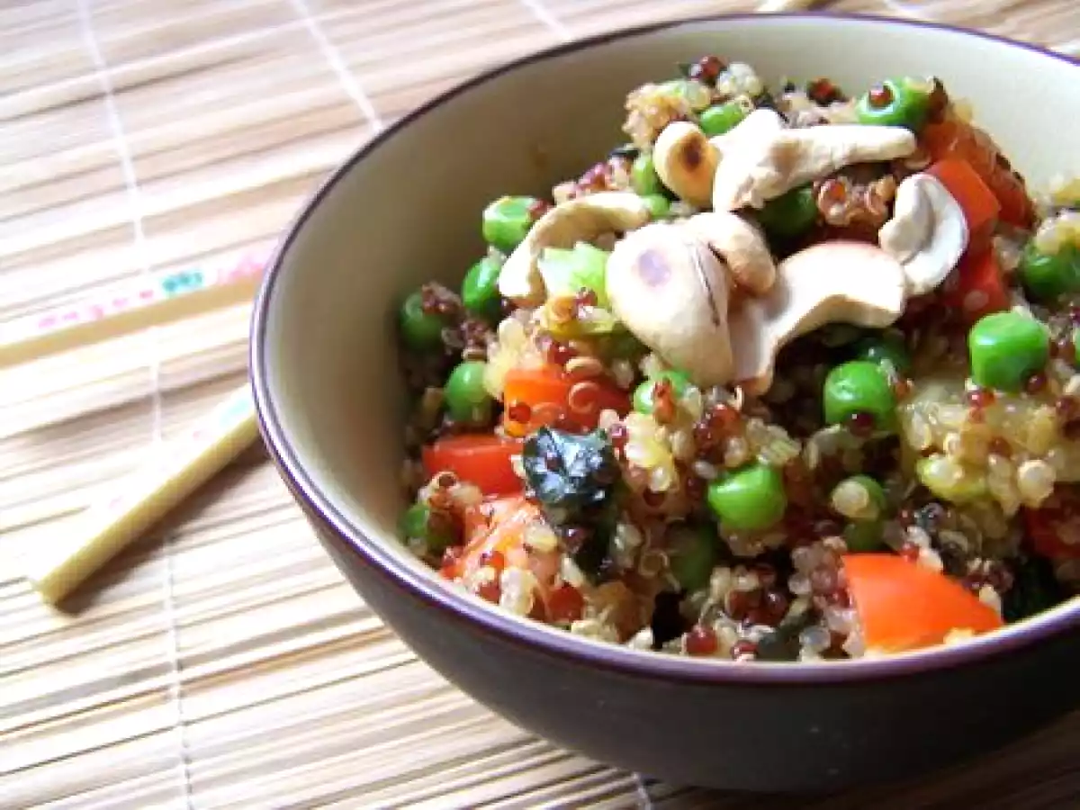 Wok exotique au quinoa