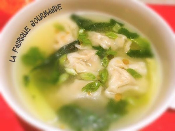 Wonton soup ou soupe aux raviolis chinois, Recette Ptitchef