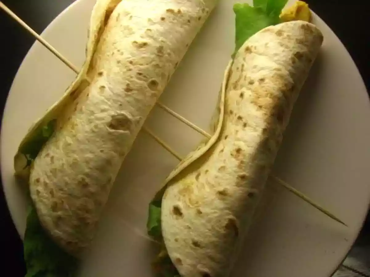 Wrap selon le Poupou et tarte aux pommes mega bonne!