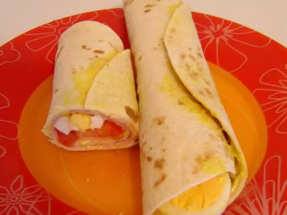 Wraps au jambon et mayonnaise au curry - photo 2