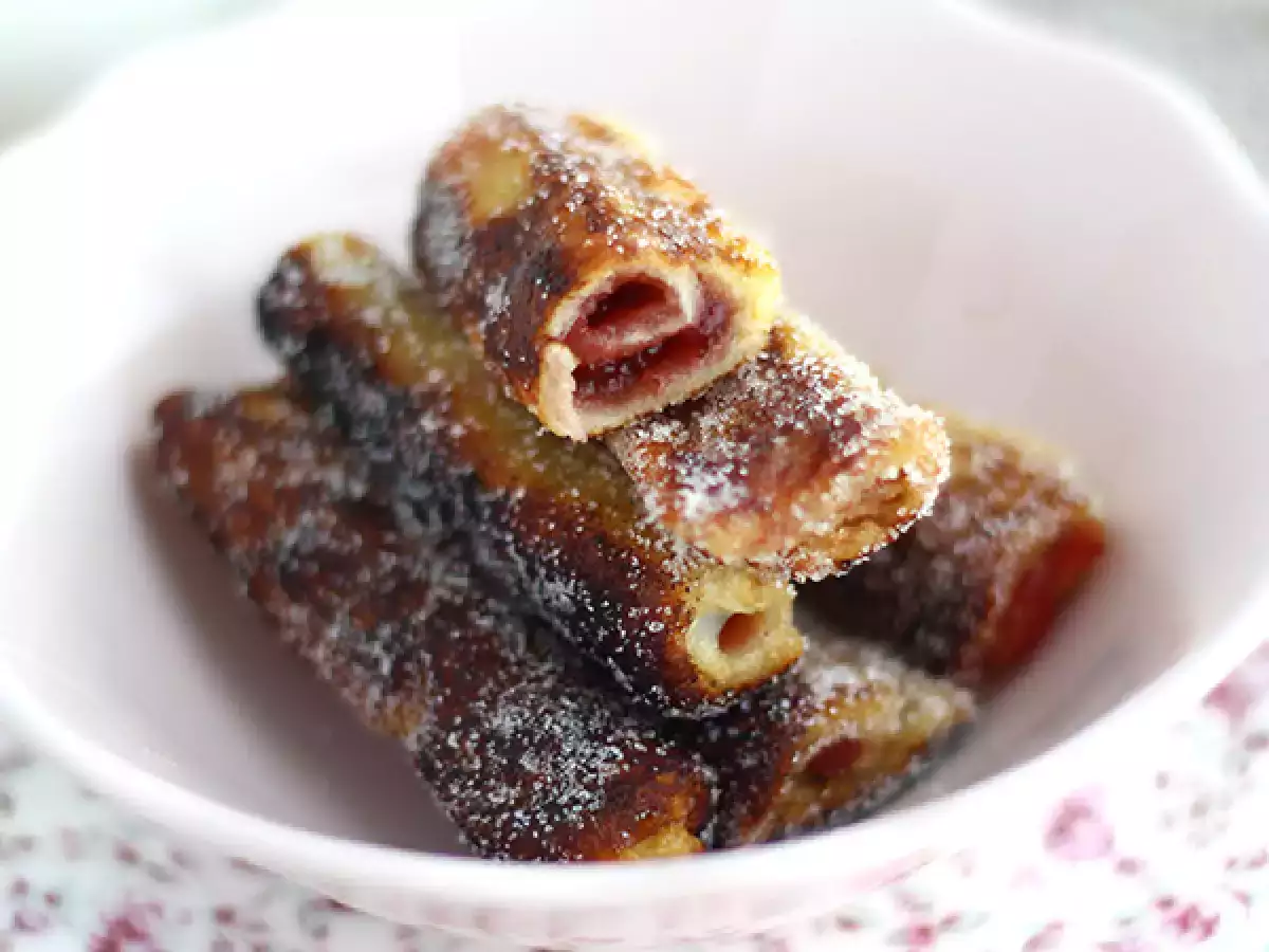 Wraps de pain de mie à la confiture - photo 2