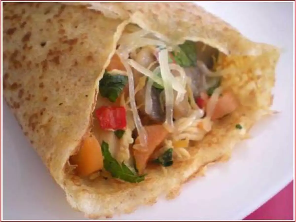 Wraps, Tortillas ou Galettes au Poulet et Légumes Poêlés - photo 2