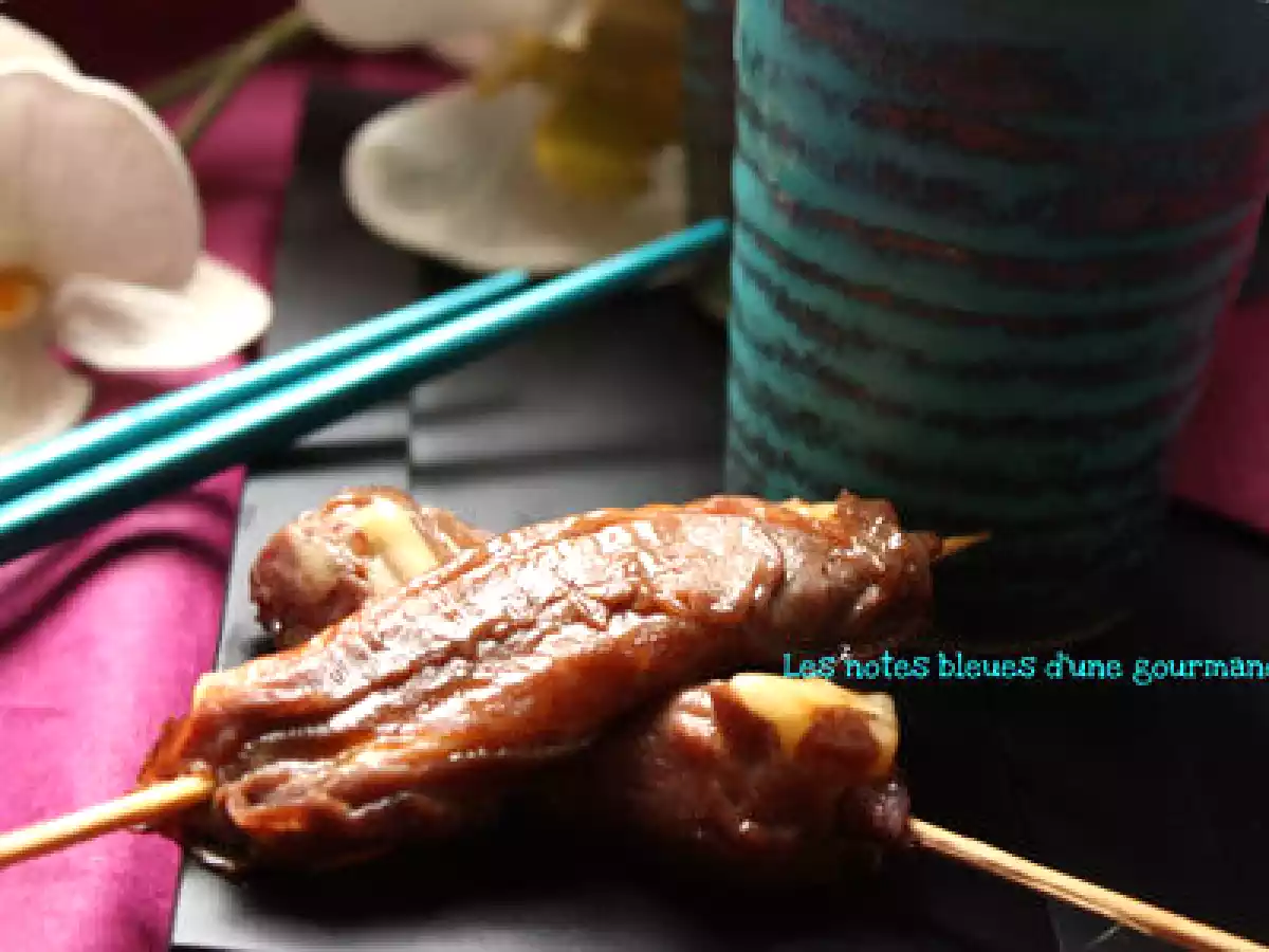 Yakitori de roulés de boeuf au fromage - photo 2
