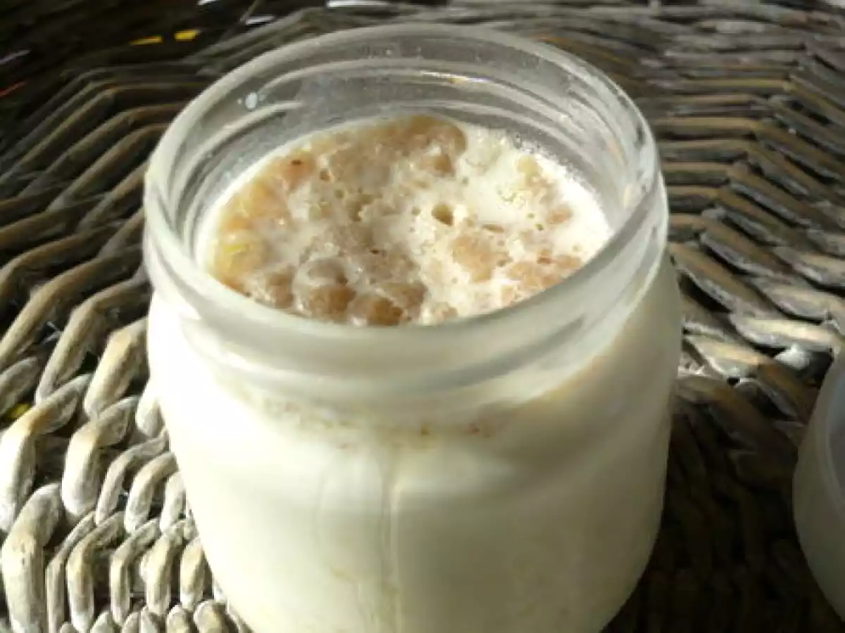 Yaourt au muesli et à la compote de pommes