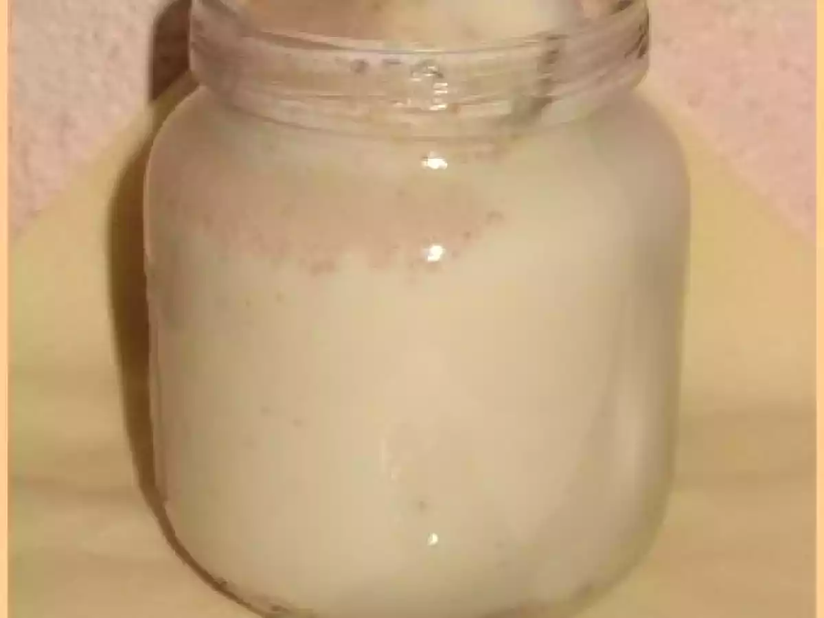 Yaourt au soja et à la purée d'amandes complètes