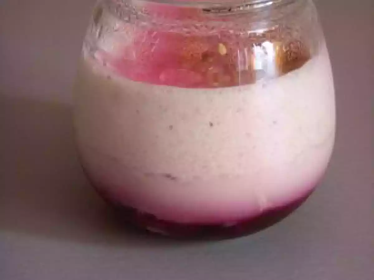 Yaourt coco-framboises