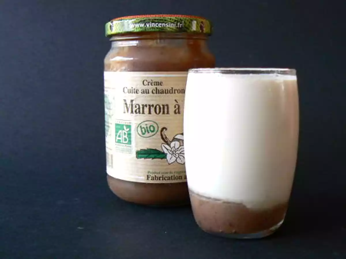 Yaourts à la confiture de chataignes corses