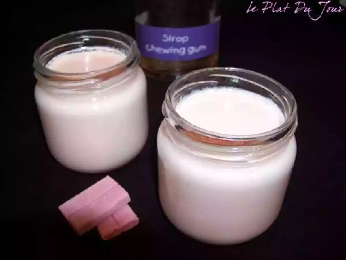 Yaourts au chewing gum