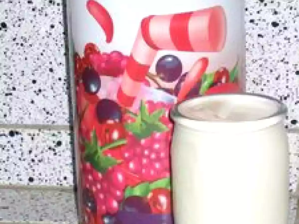 Yaourts au sirop de grenadine