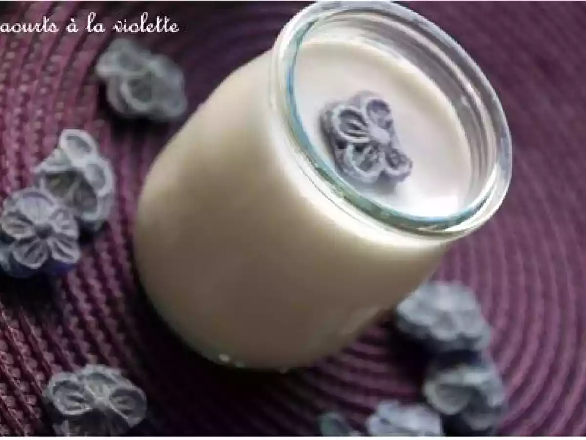 Yaourts aux bonbons à la violette - photo 2