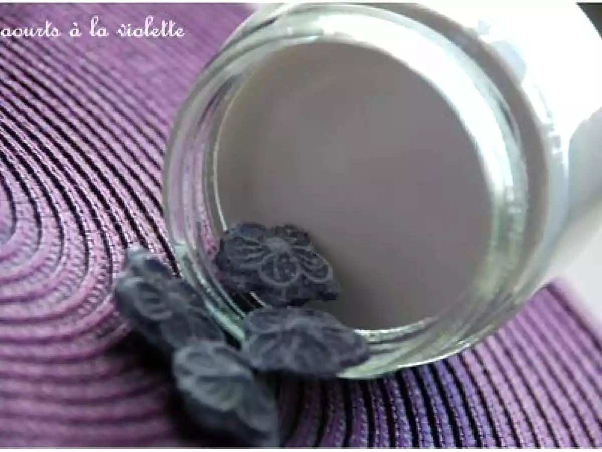 Yaourts aux bonbons à la violette - photo 3