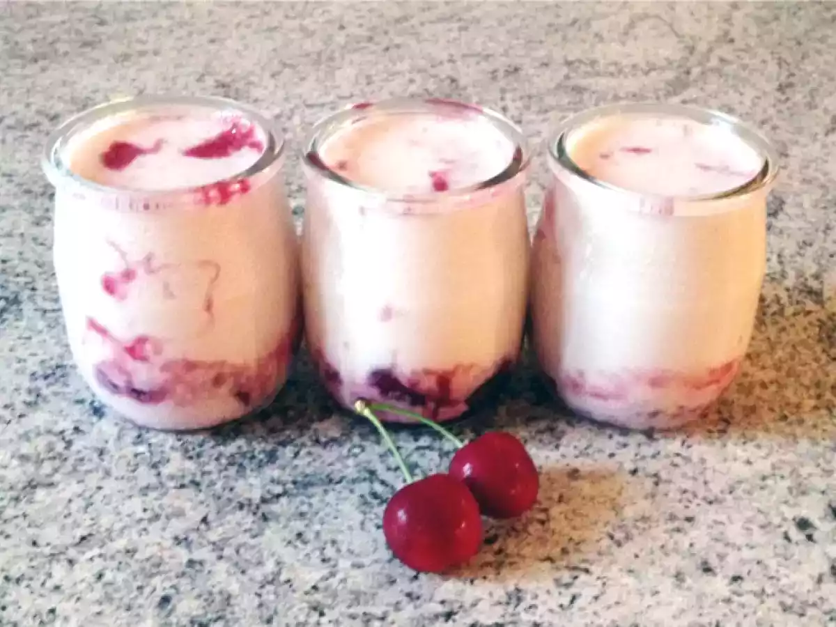 Yaourts aux cerises et sirop d’orgeat - photo 2