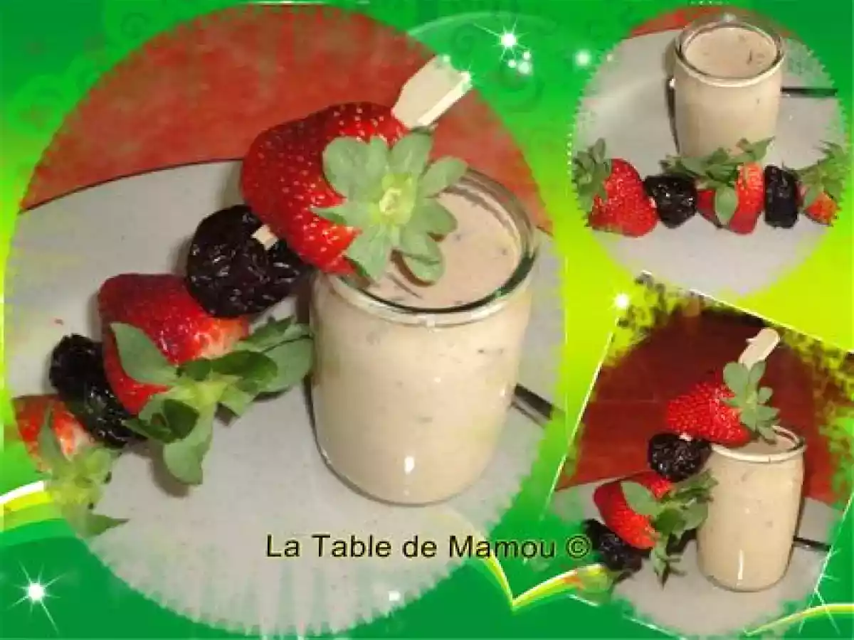 Yaourts aux pruneaux à l'orange