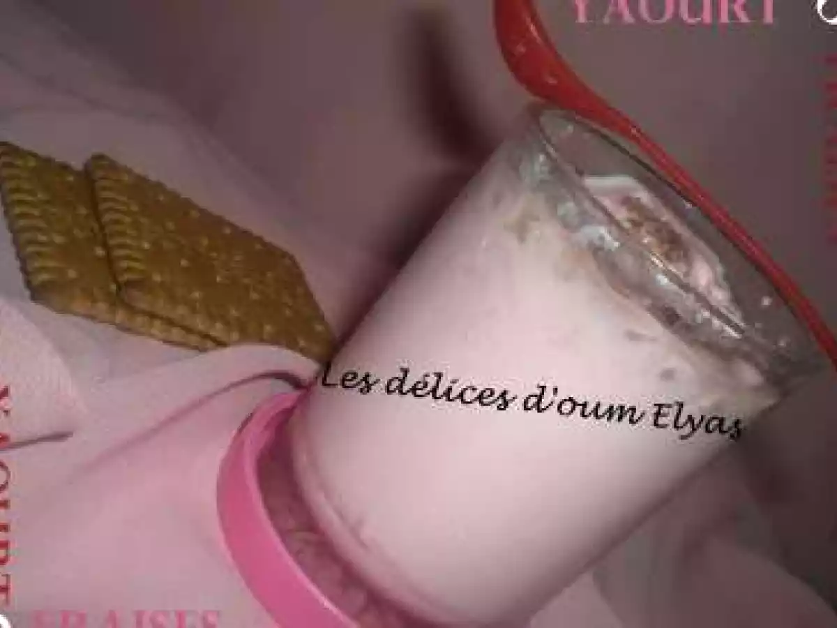 Yaourts maison aux fraises