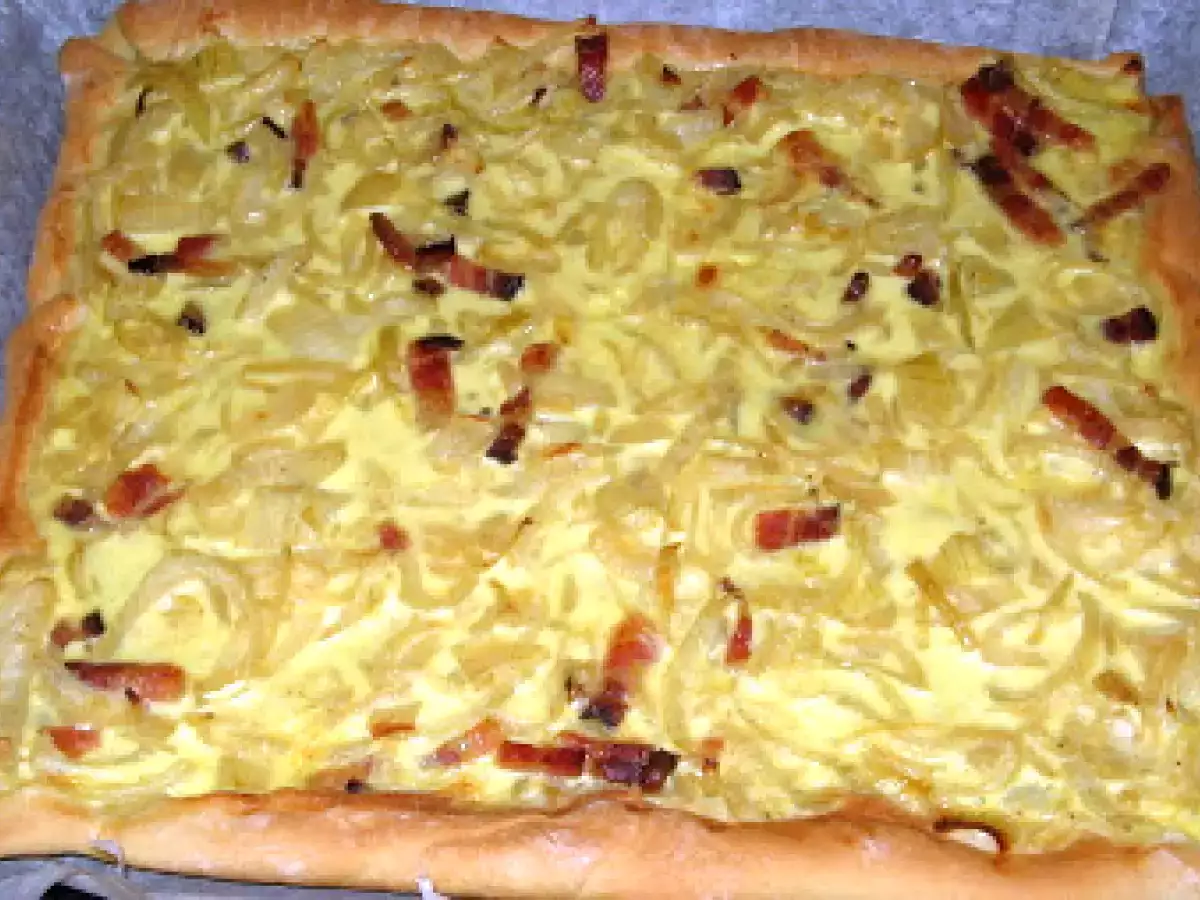 Zwiebelkuchen - Quiche aux oignons - photo 2