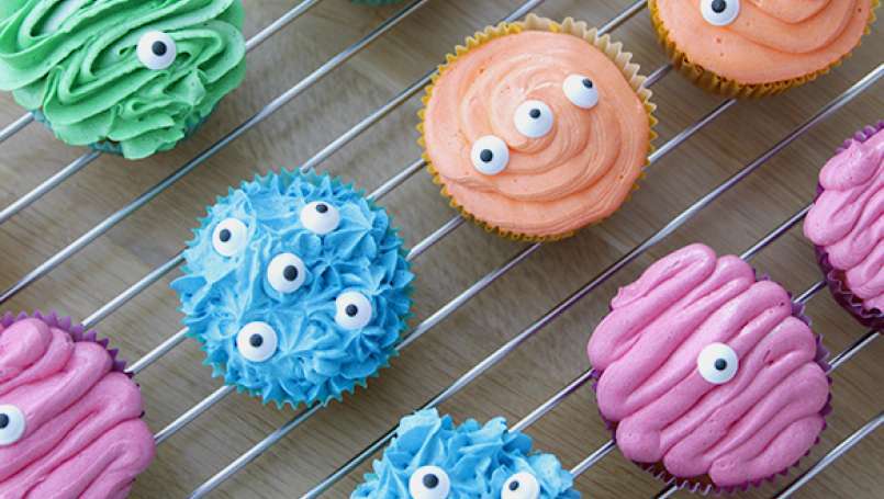 Cupcakes monstres pour Halloween